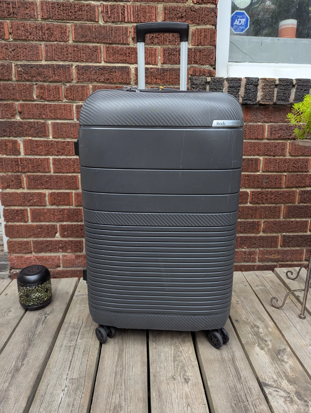 Rock Luggage - Grey Hard Shell Suitcase