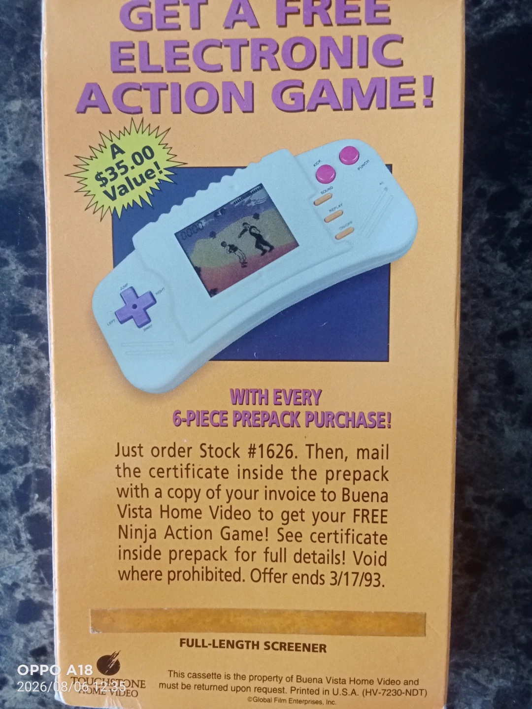 3 Ninjas VHS "The Laughs Never Stop!" Demo Tape