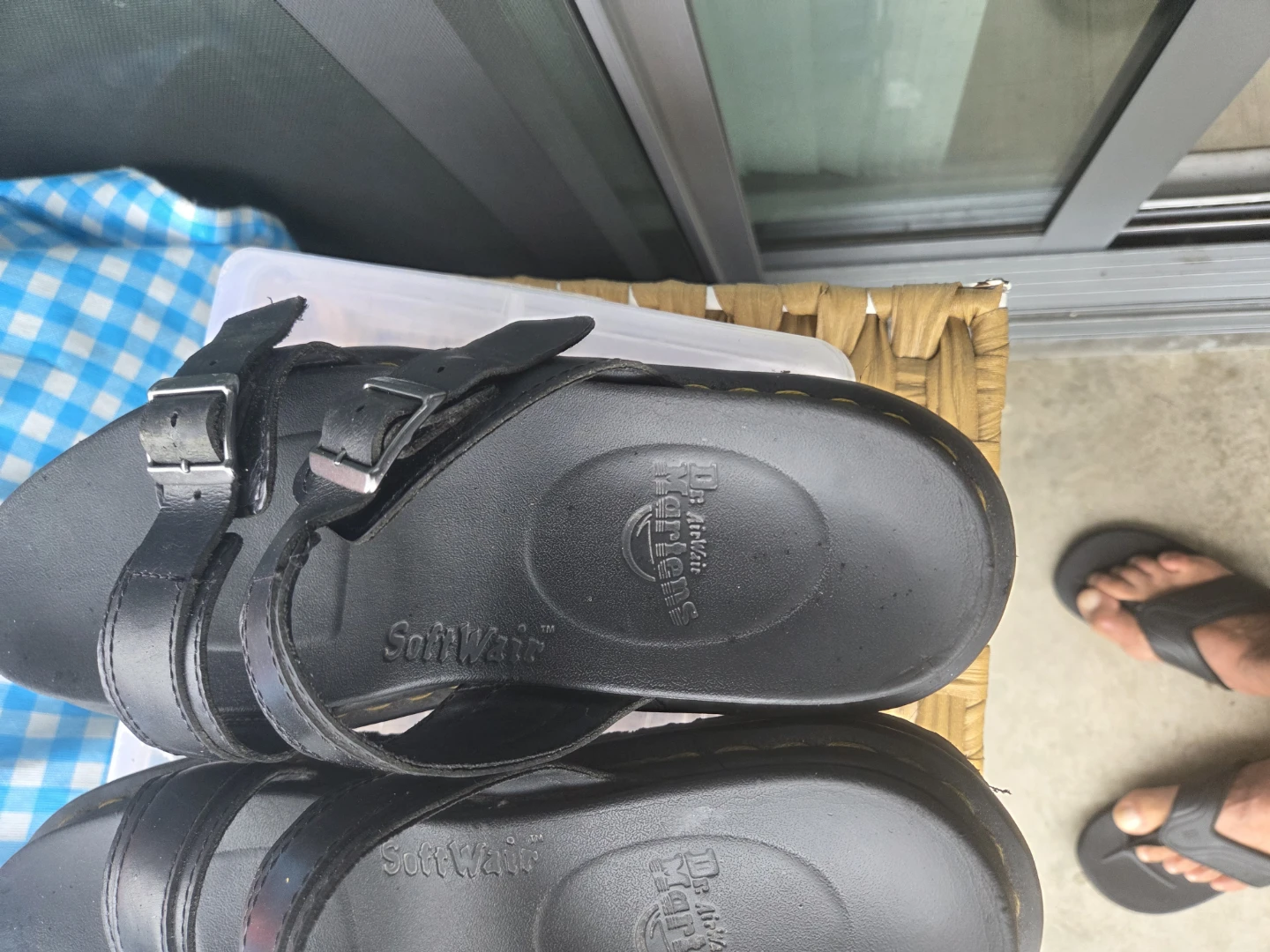 Dr. Martens Black Leather Adjustable Strap Sandals - photo 4