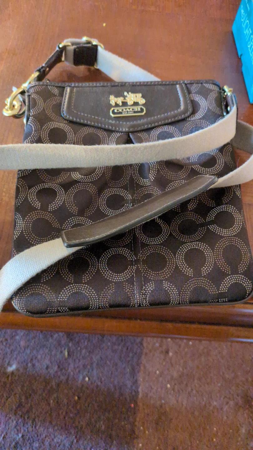 Coach Madison Dotted Opt Art Swingpack in Mahogany (B4/MA). - photo 3