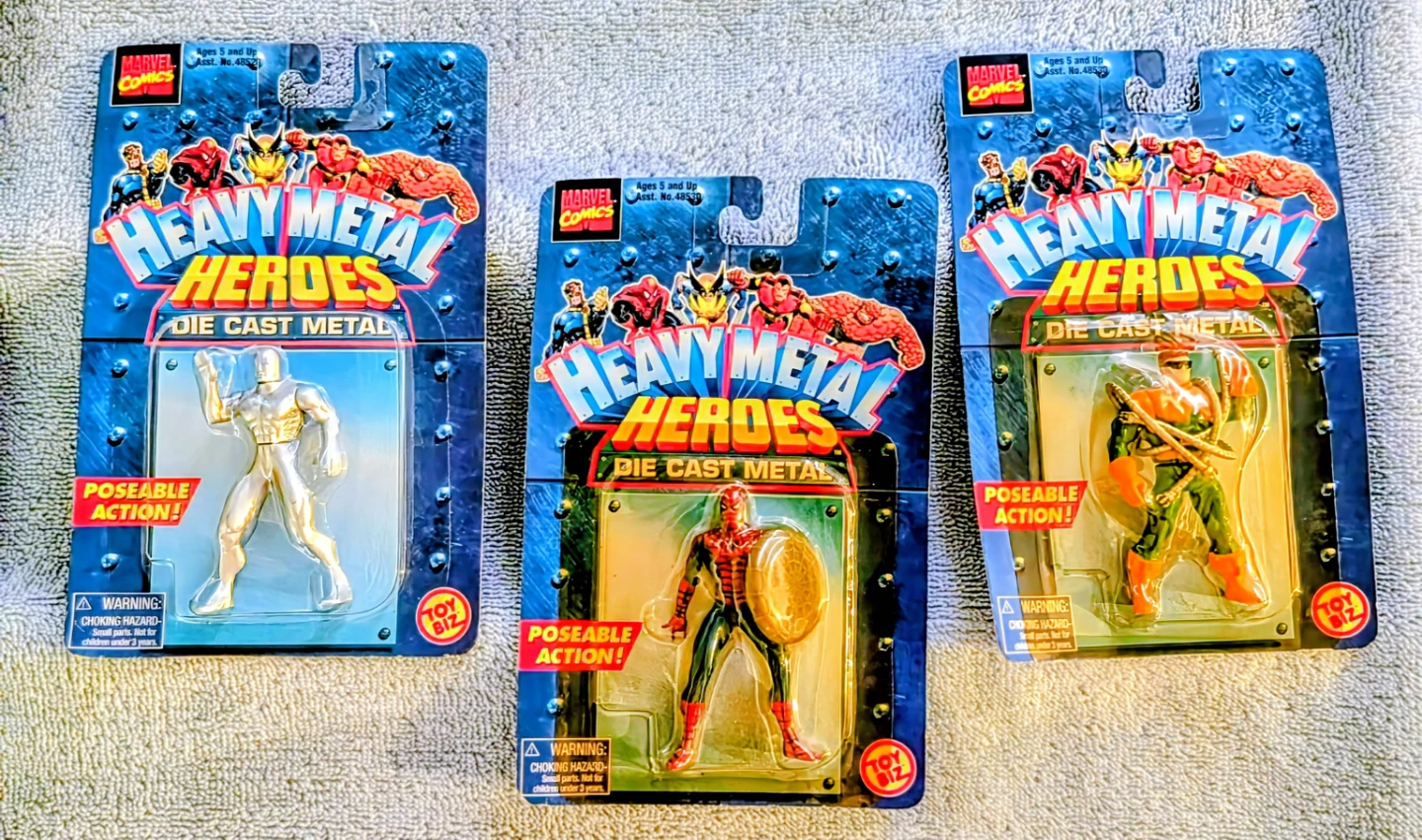 Marvel Comics Heavy Metal Heroes Die Cast Metal Action Figures