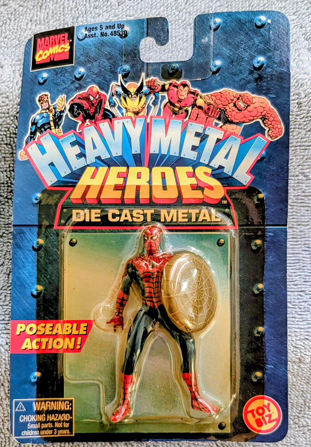 Marvel Comics Heavy Metal Heroes Die Cast Metal Action Figures - photo 3