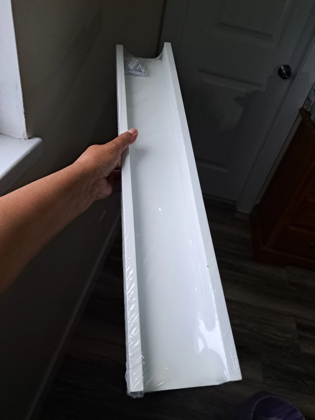White Floating Shelf