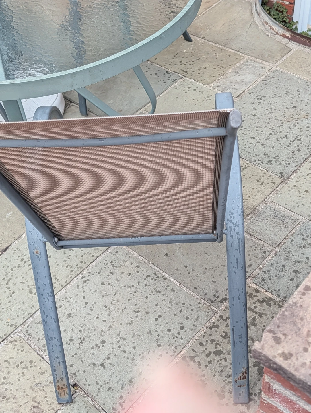 Glass Top Patio Dining Table with Chairs and Umbrella - photo 5