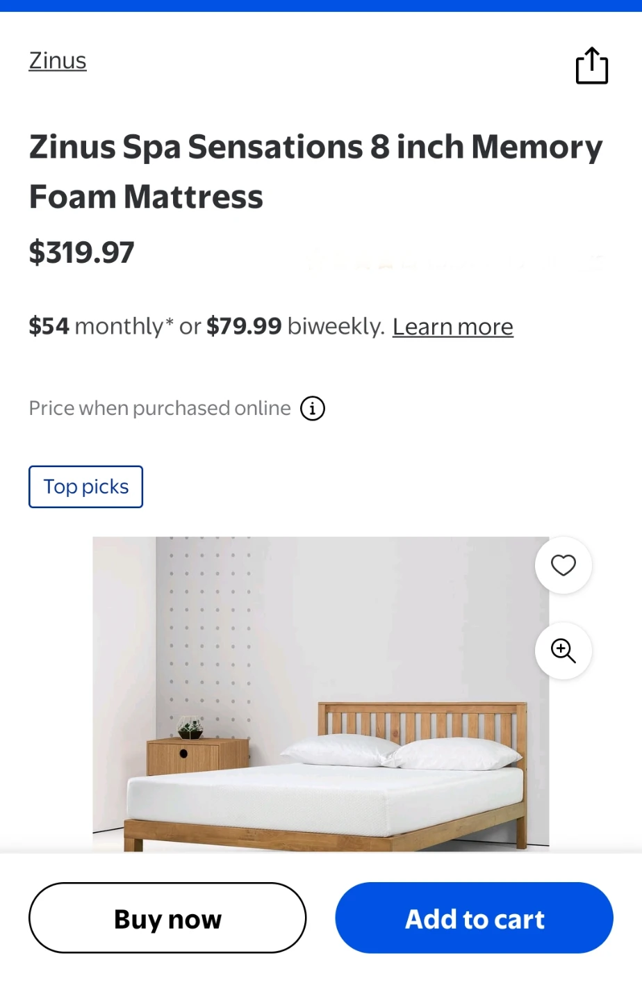 Queen Mattress -  8 inches - Cloud Memory Foam - photo 2
