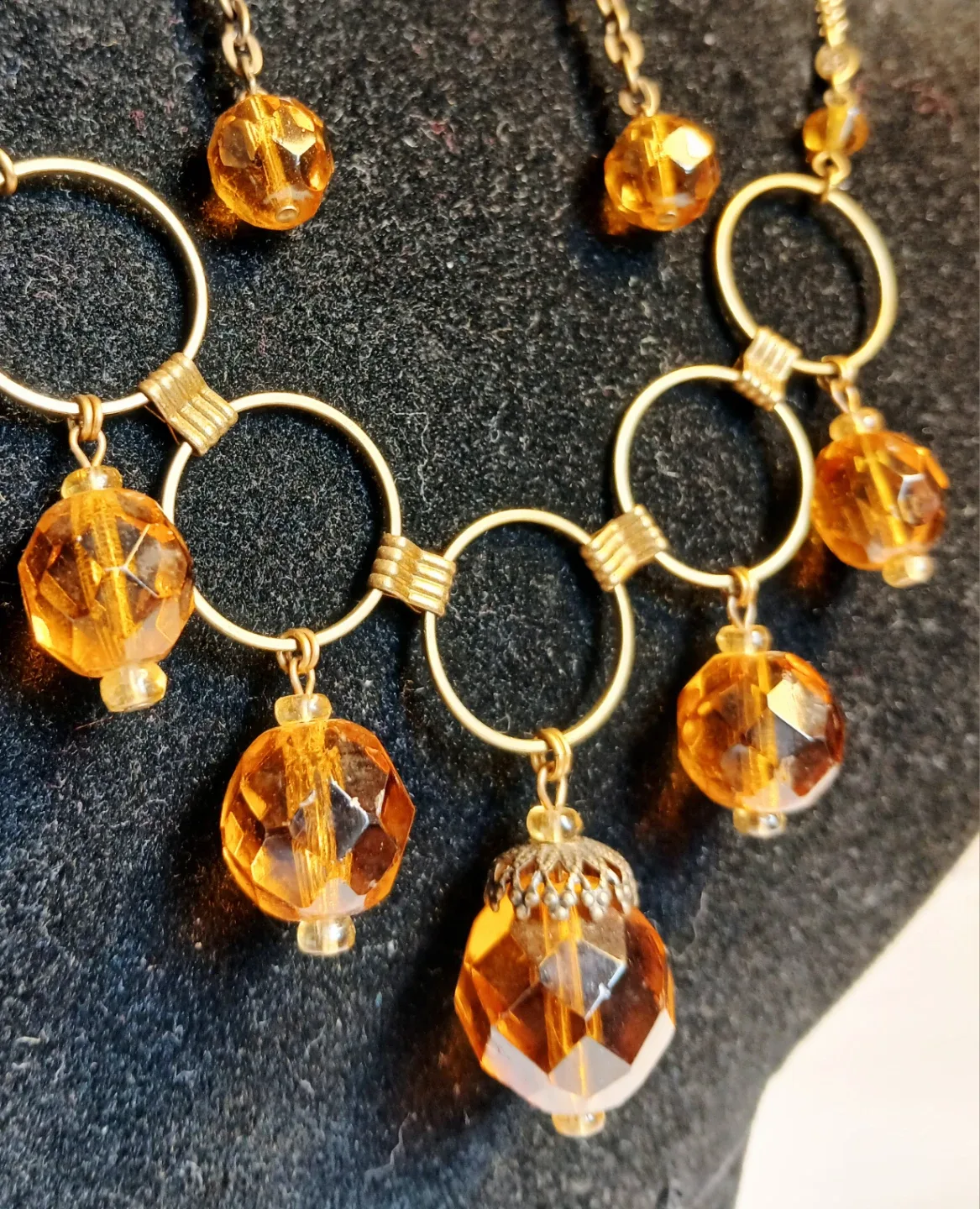 Topaz Beaded Necklace and Earring Set - photo 2
