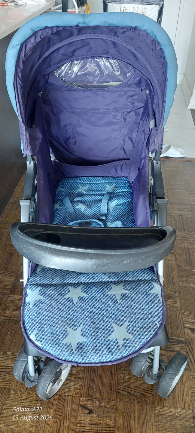Blue Stroller with Stars - photo 3