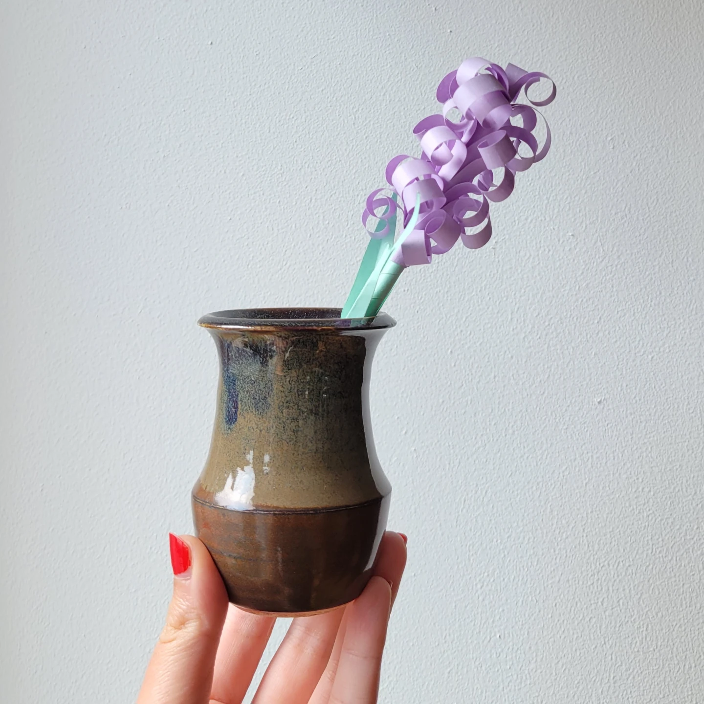 Handmade ceramic bud vase
