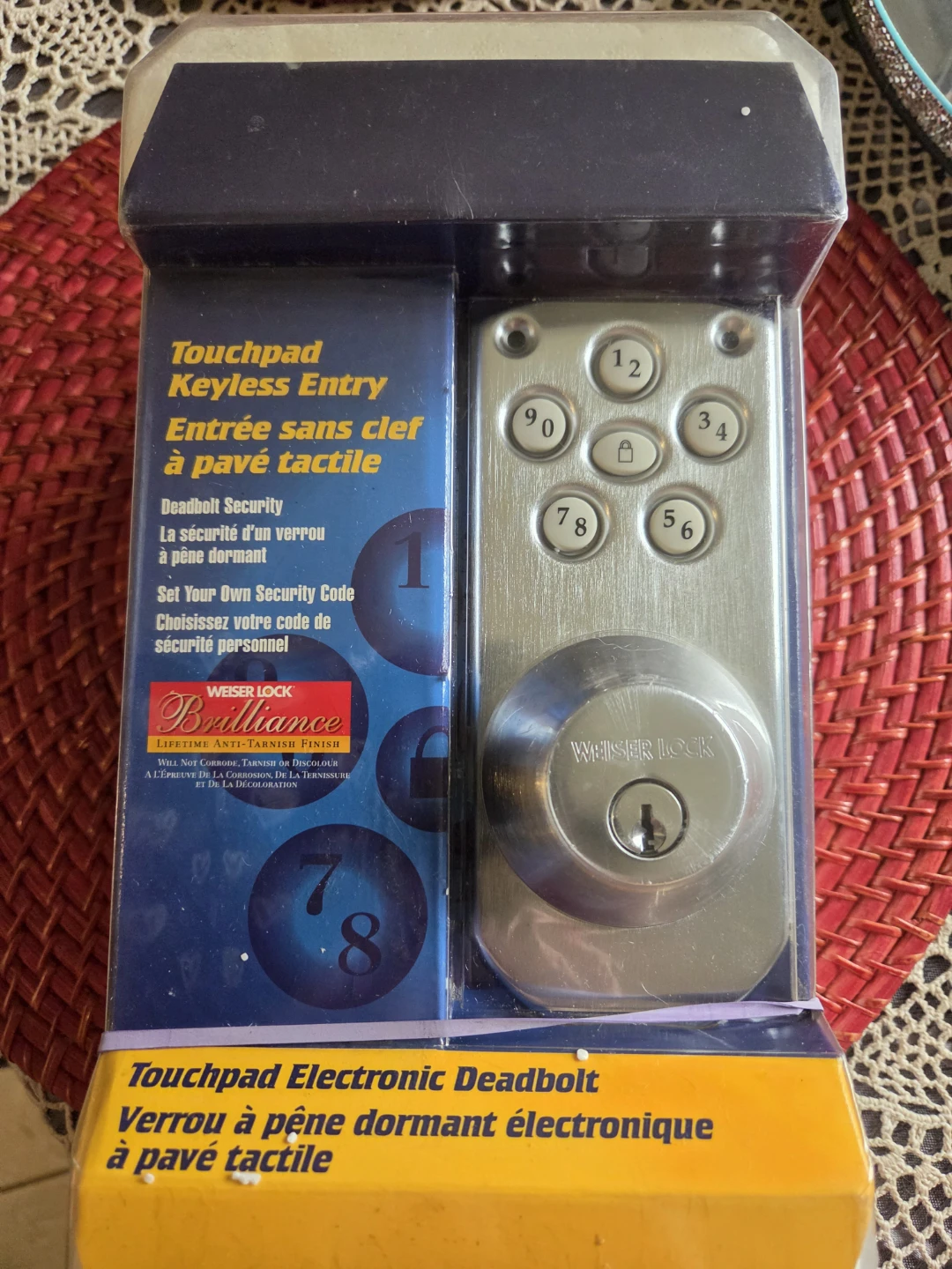 Weiser Lock Brilliance Touchpad Keyless Entry Deadbolt