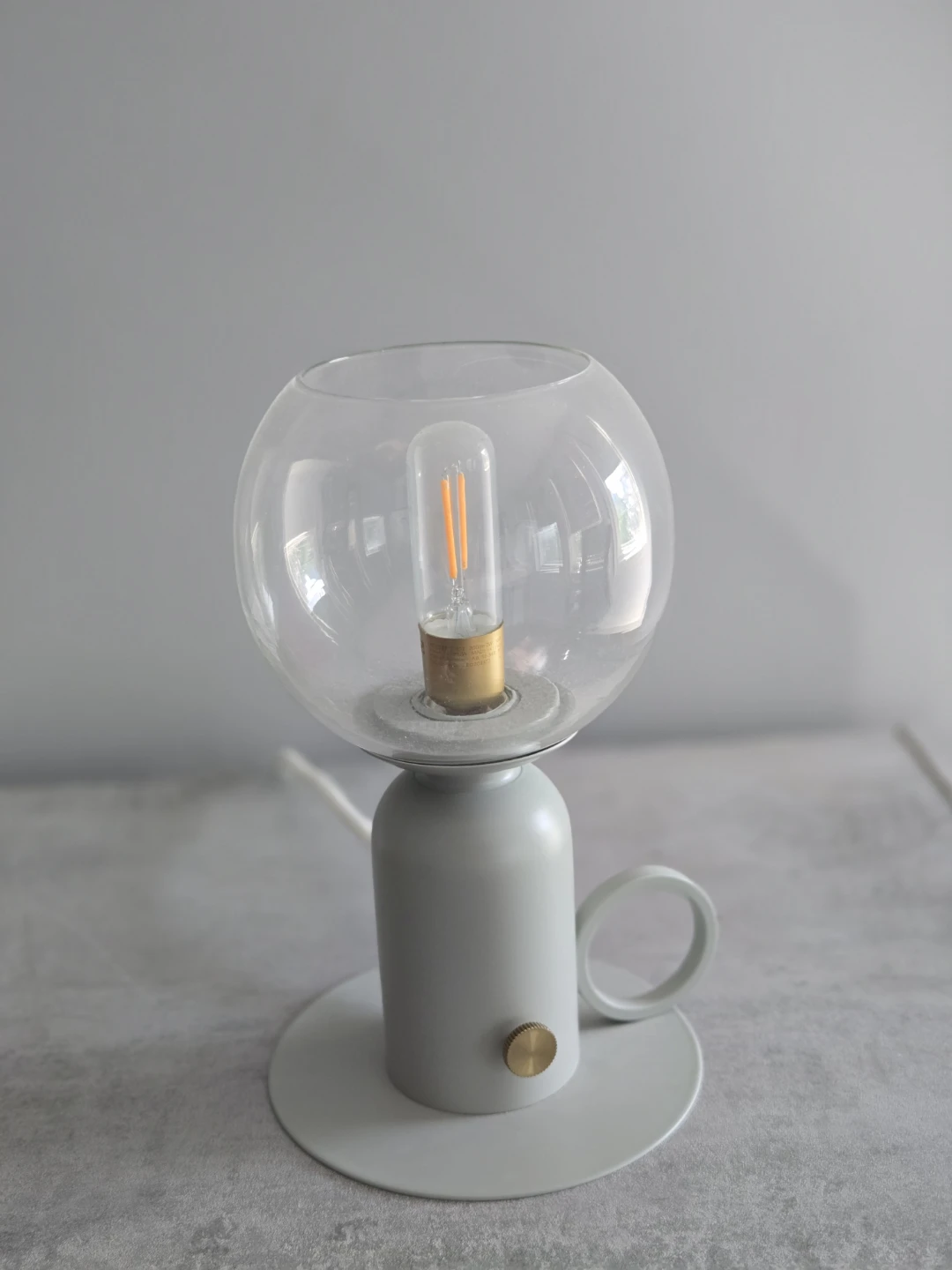 Modern Glass Globe Desk Lamp