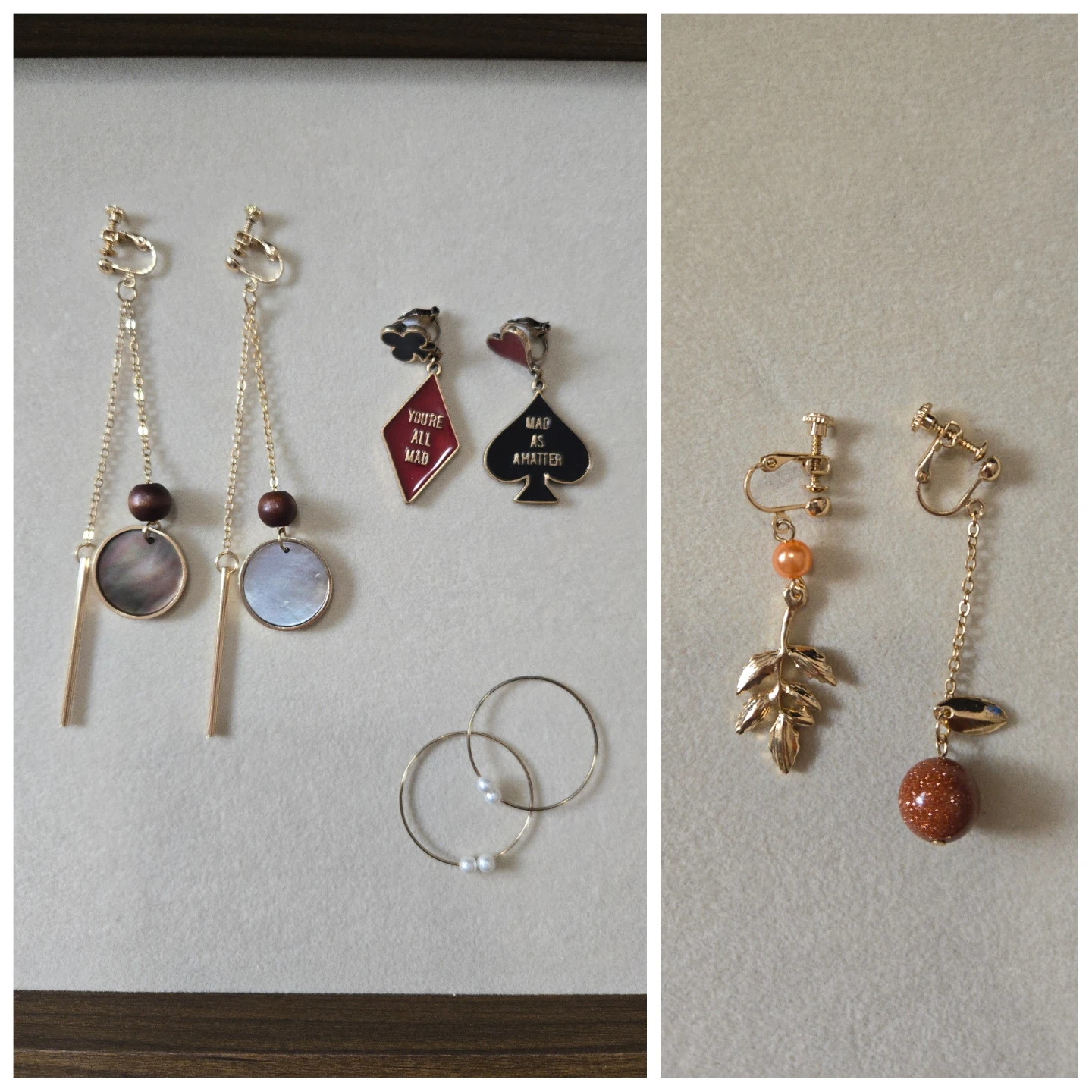 Assorted earring clips