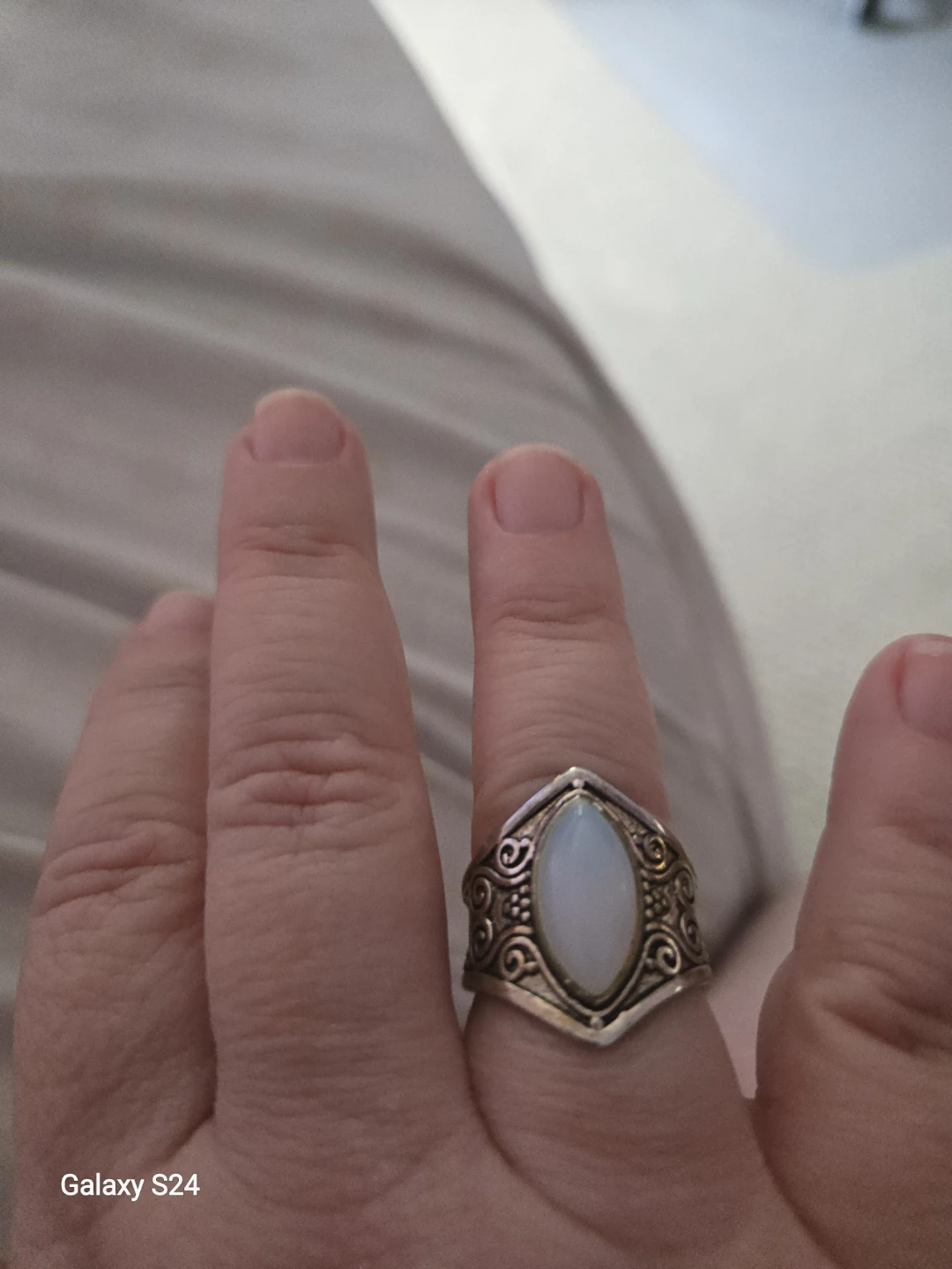 Ornate Opalite Stone Ring - photo 2