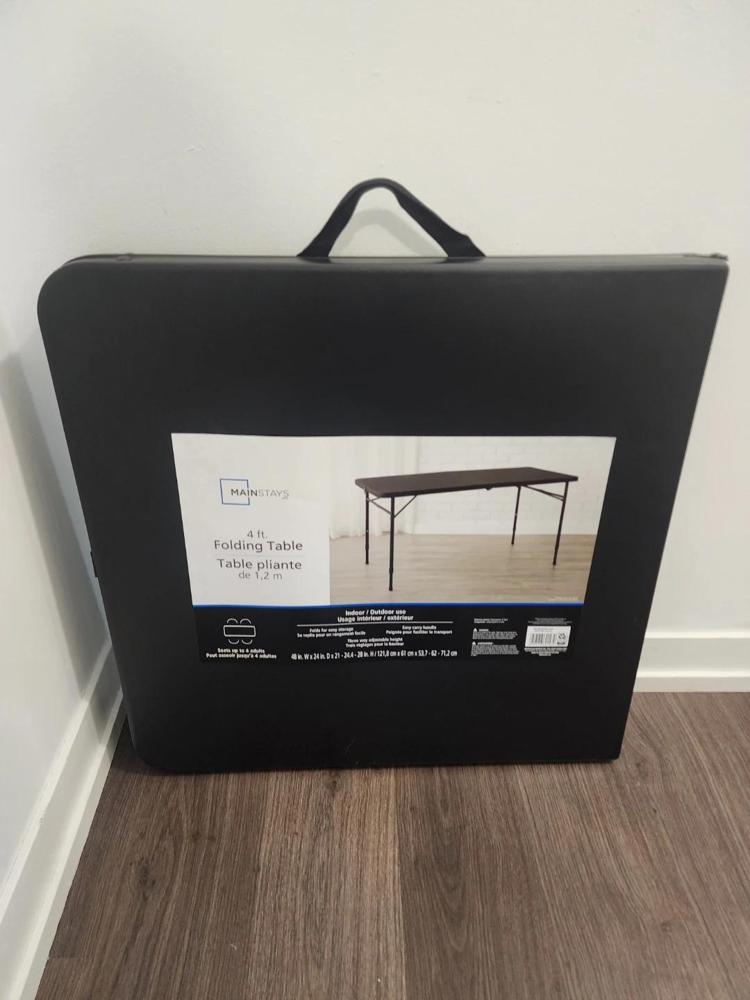 Mainstays 4 ft Folding Table - photo 3