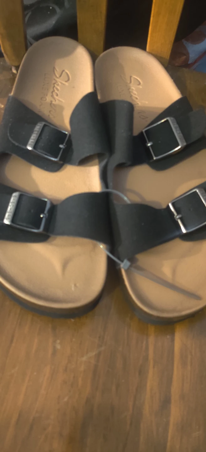 Skechers Women's Black Comfort Slide Sandals - photo 2