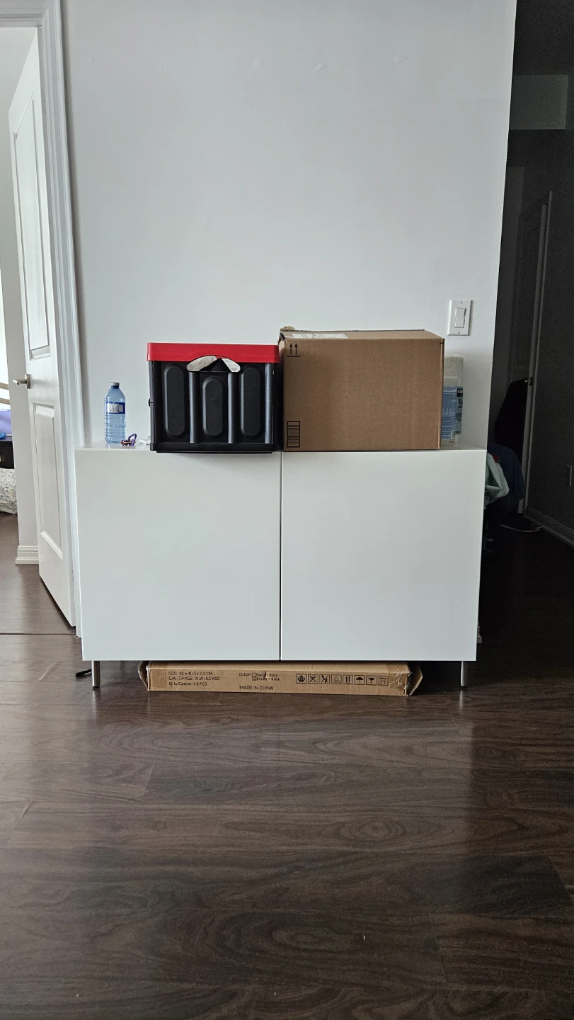 White TV stand