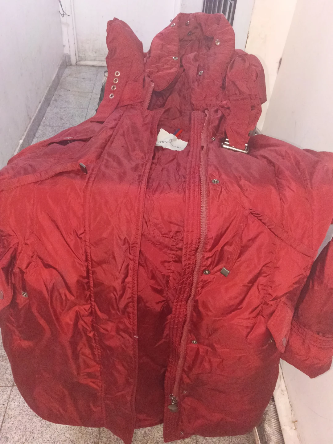 Red Montclair down jacket - photo 4