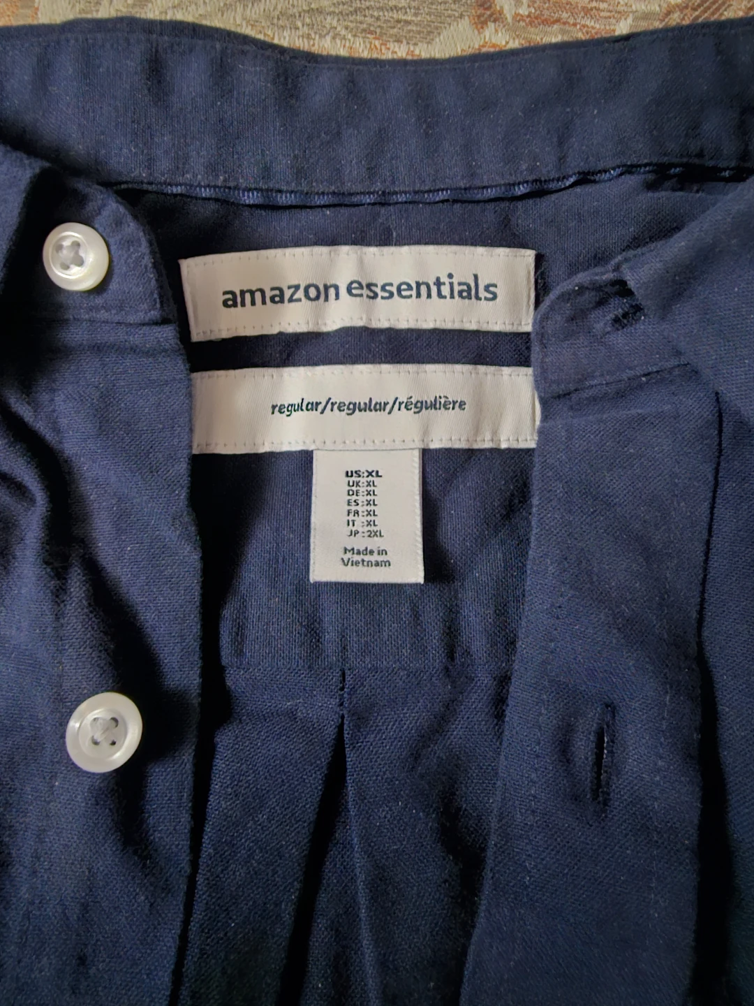 Amazon Essentials Men's Button-Down Shirt Navy XL - photo 2