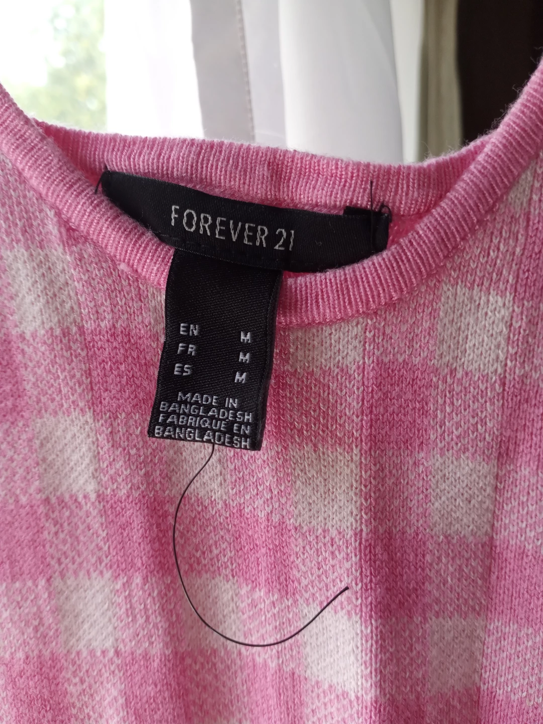 Forever 21 Pink Gingham Dress - Size M - photo 3