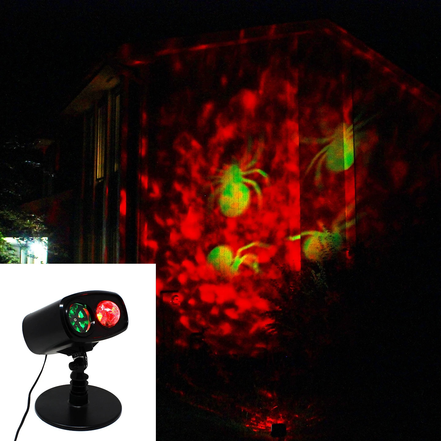 New Halloween fire & Spider outdoor Projector Light show
