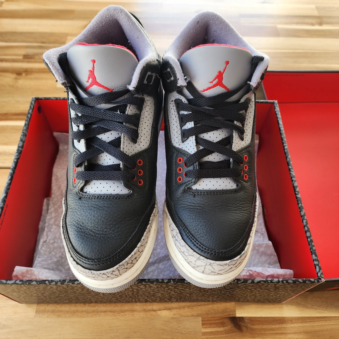 Nike Air Jordan 3 Retro "Black Cement" Sneakers - photo 2