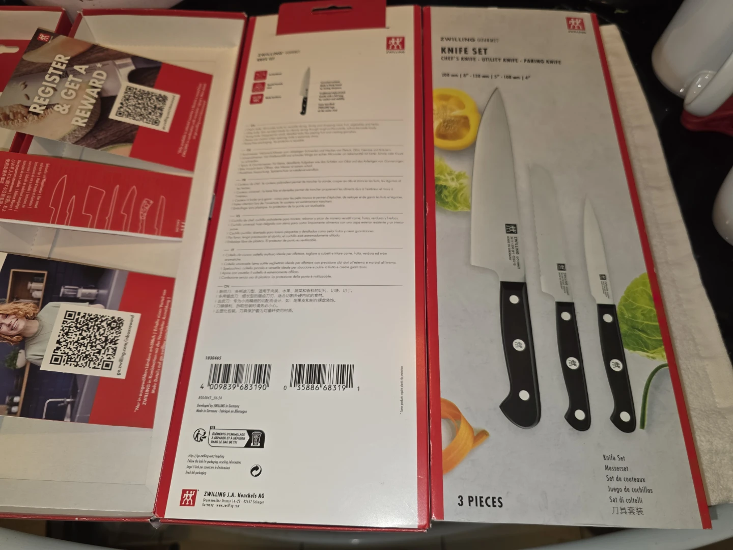 New ZWILLING German-made Gourmet 3-piece Knife Set Knife Set - photo 4