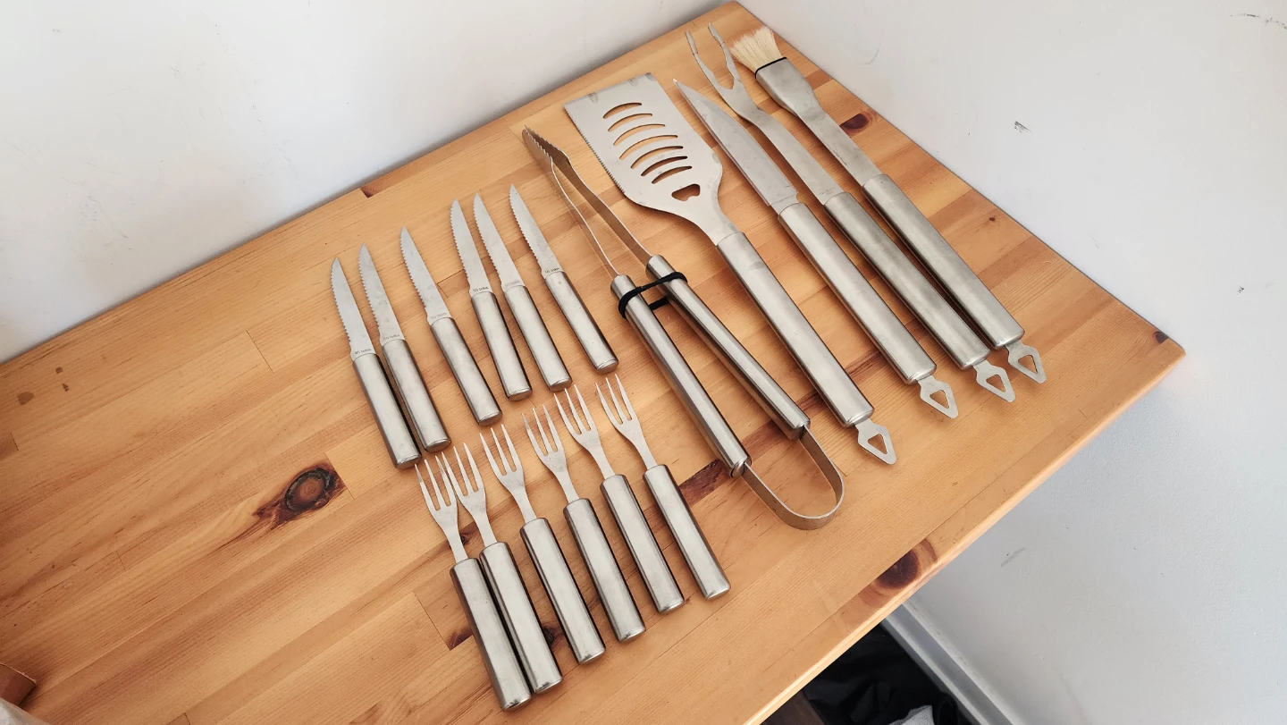 BBQ Utensil Set and Thermometer