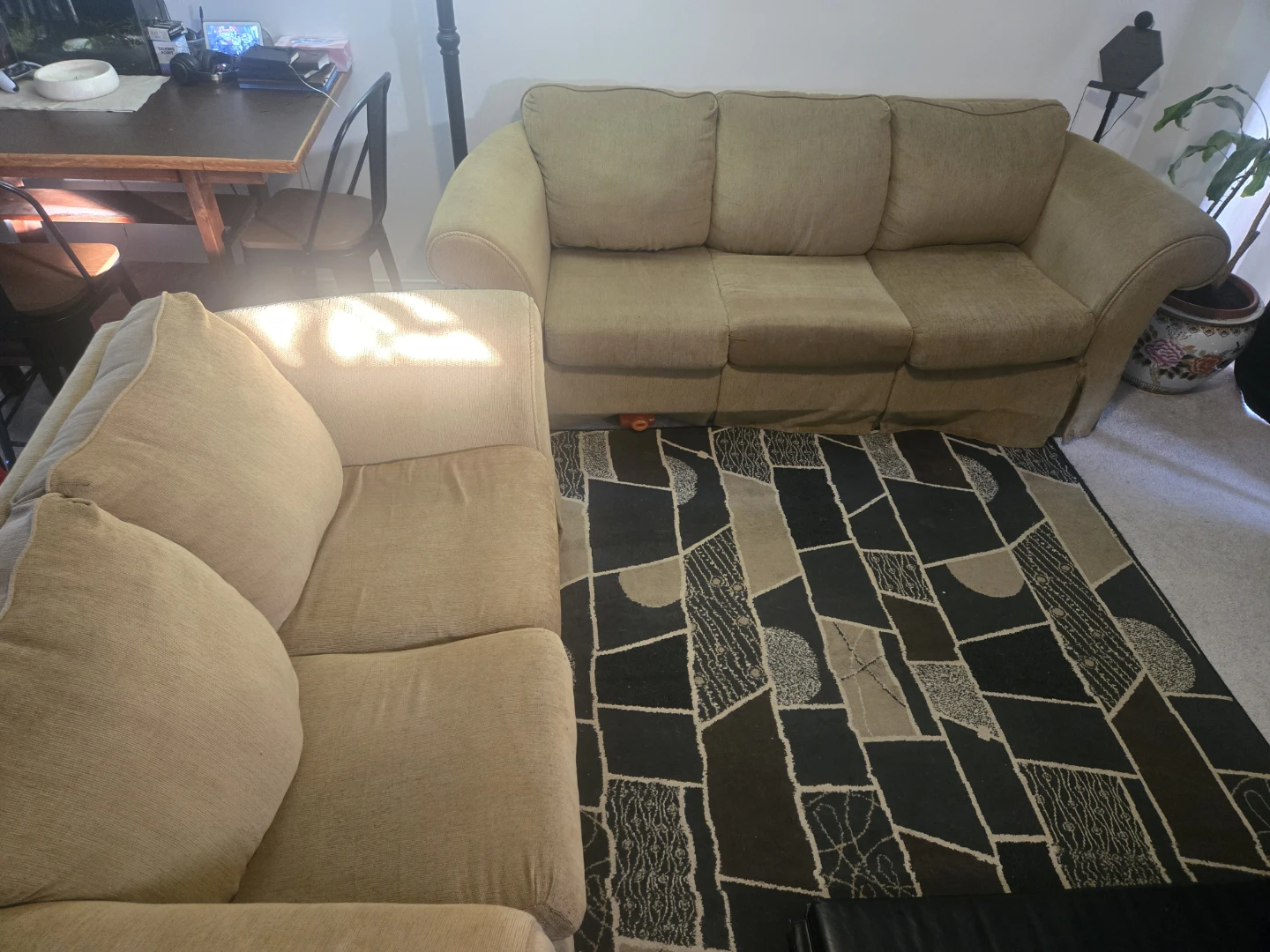 $200 Beige Sofa and Loveseat combo