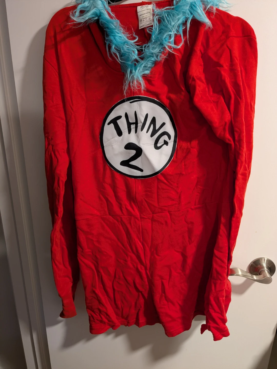 Dr. Seuss Thing 2 Adult Costume Hoodie