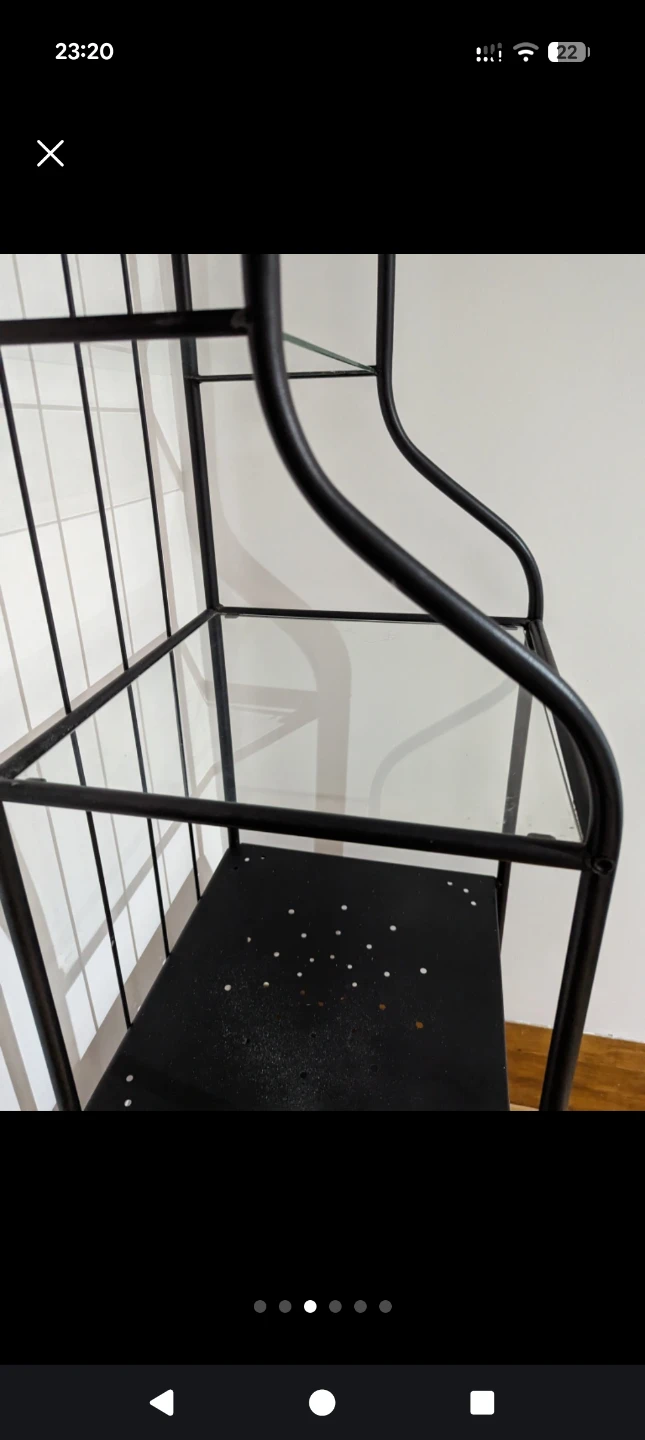 Metal and Glass Shelf Unit - photo 2