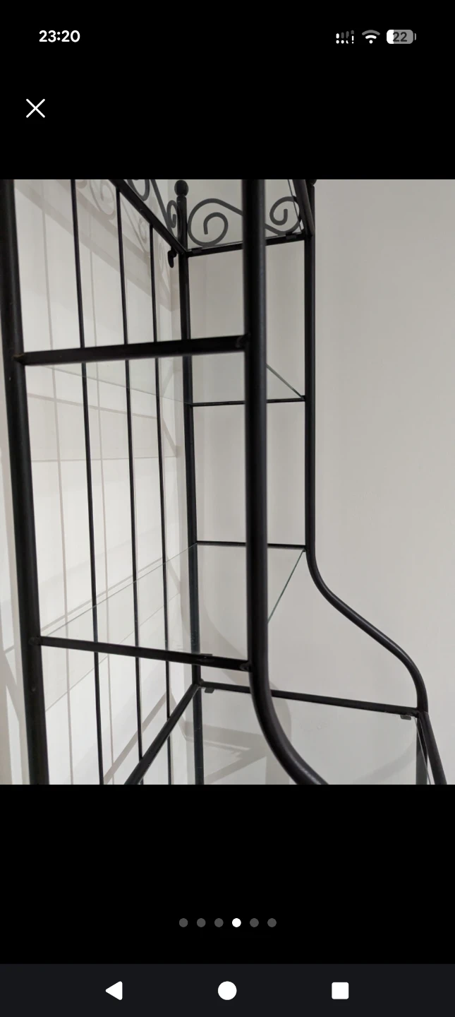 Metal and Glass Shelf Unit - photo 3