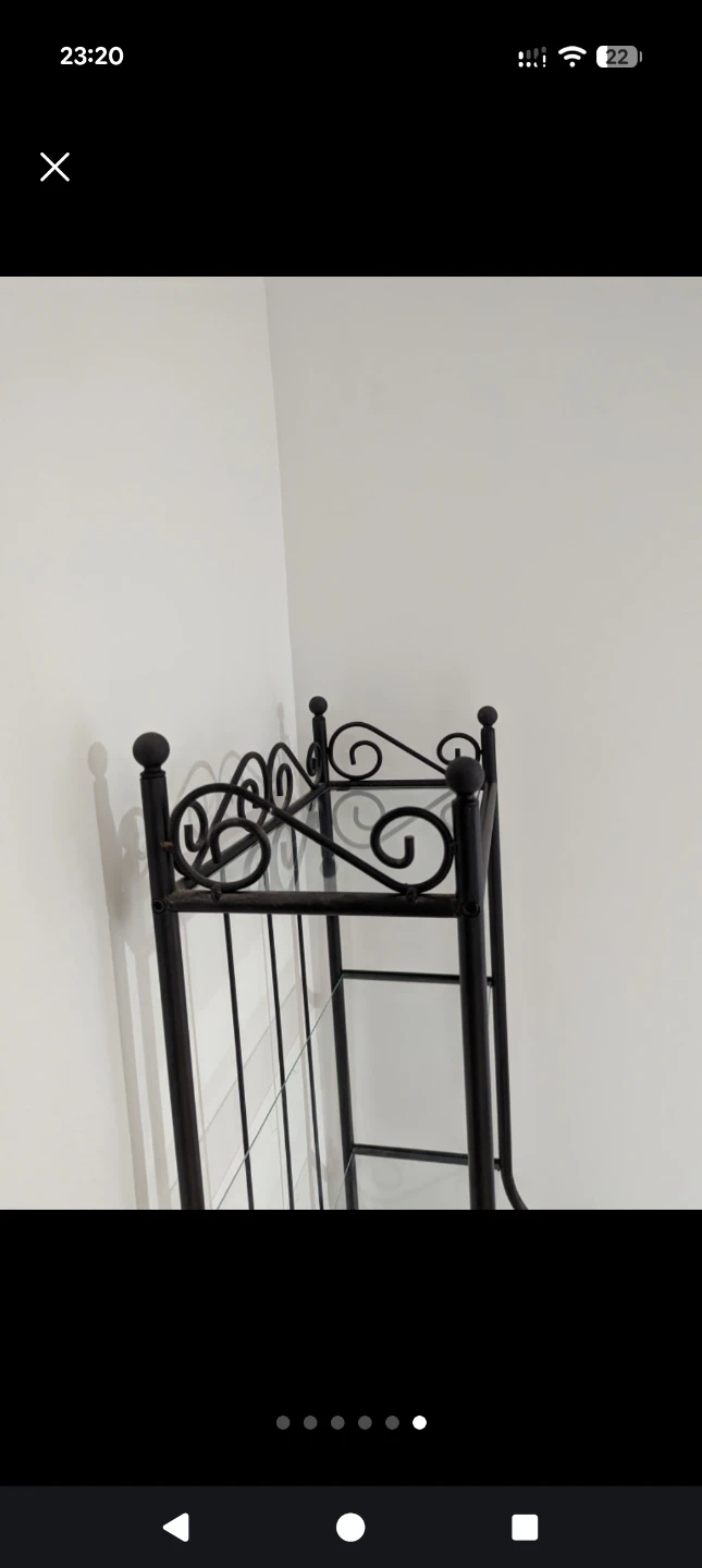 Metal and Glass Shelf Unit - photo 4