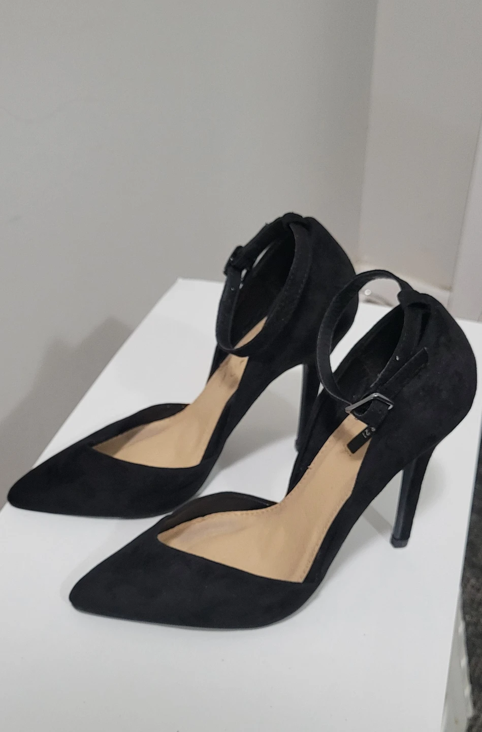 Forever21 Suede Stiletto Heels with Ankle Strap - photo 3
