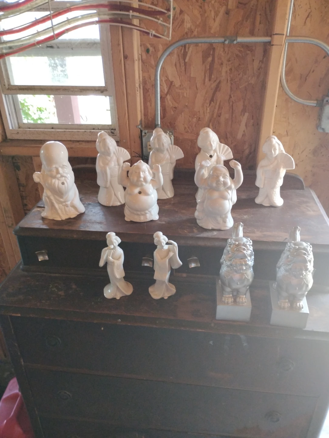 Collection of White Porcelain Figurines