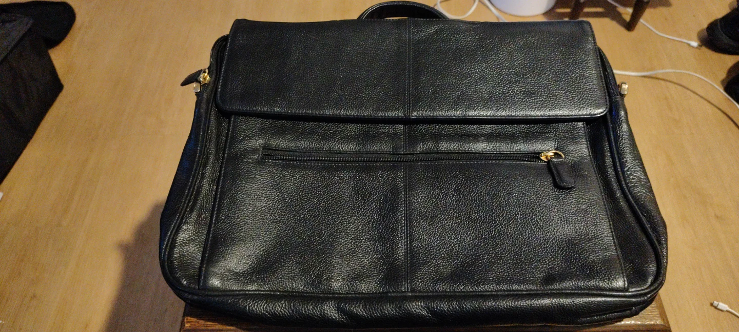 Black Leather Briefcase