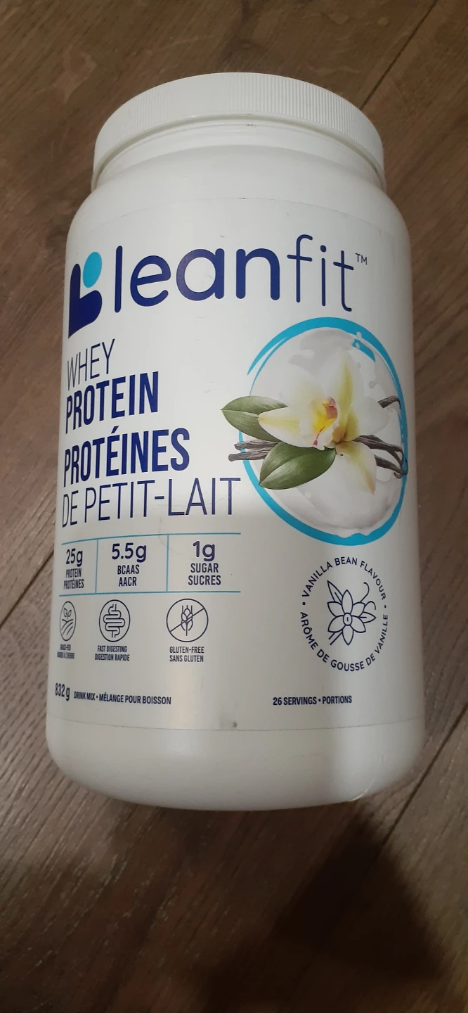 Leanfit Vanilla Bean Whey Protein 832g