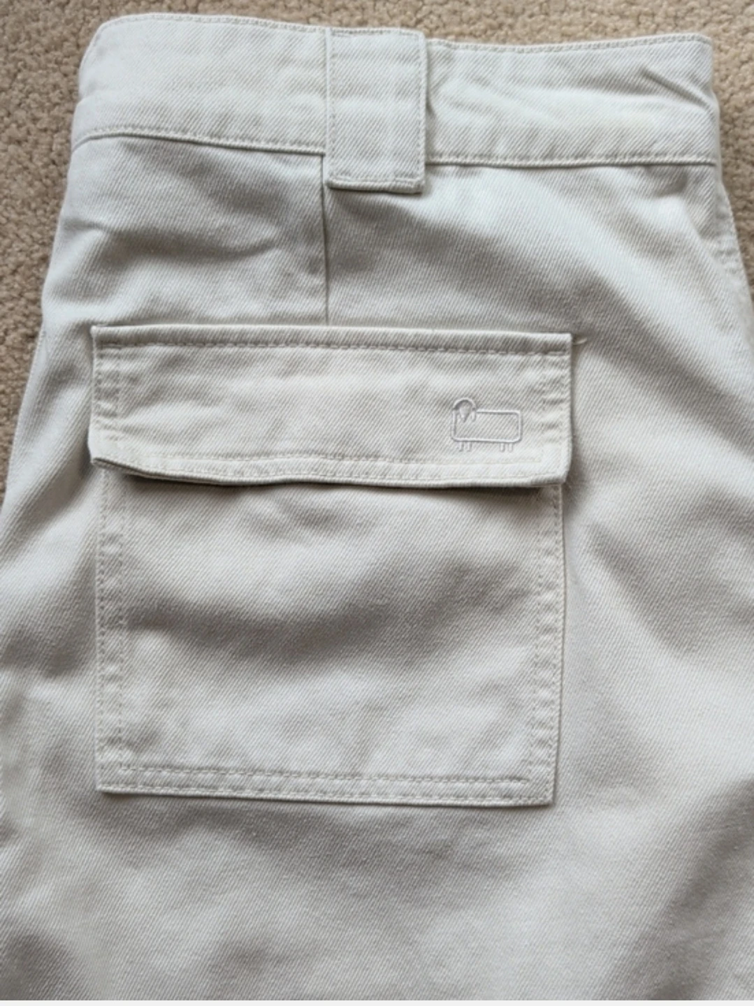 Woolrich Cream Baggy Cargo Pants - photo 2