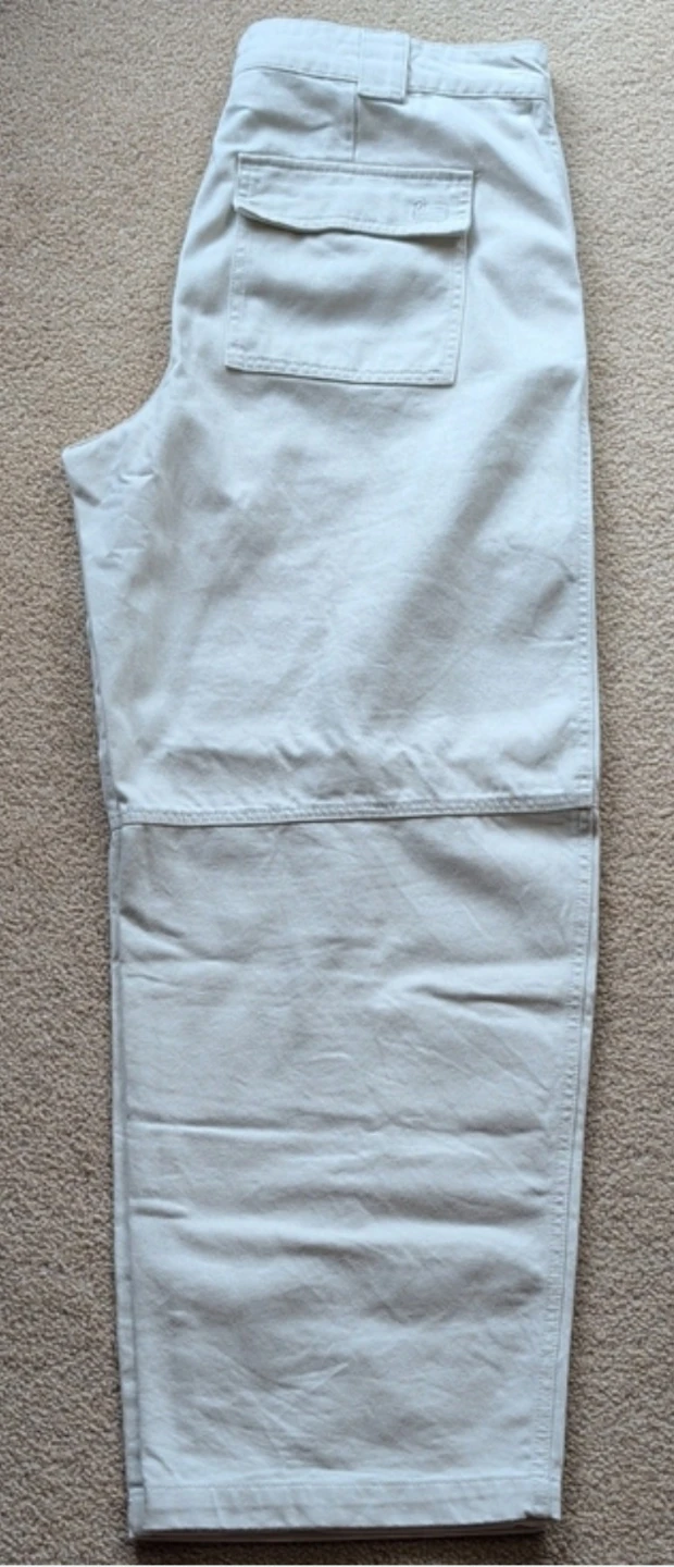 Woolrich Cream Baggy Cargo Pants - photo 4