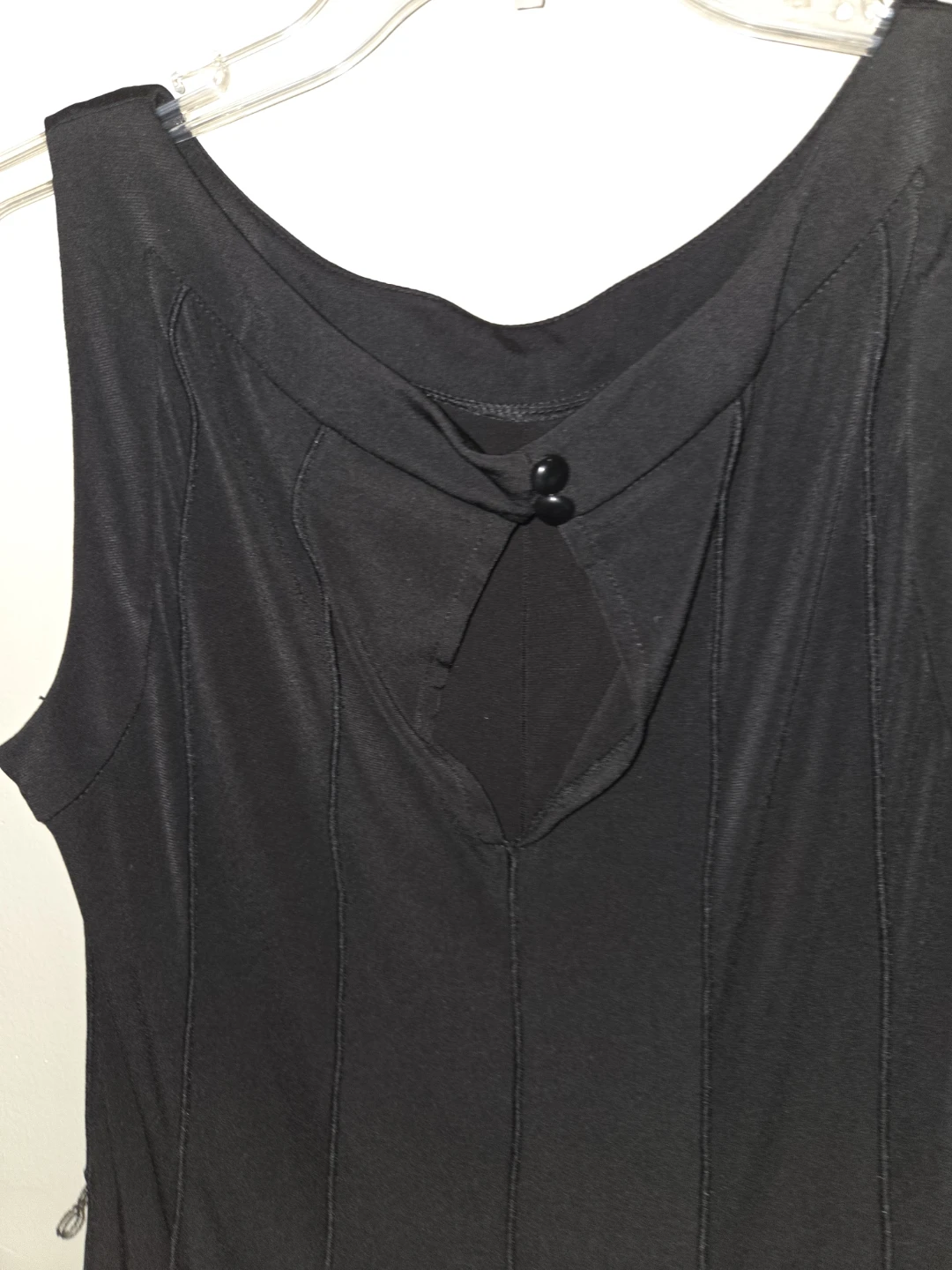 Sandra Darren Black Sleeveless Dress Size 8 - photo 4
