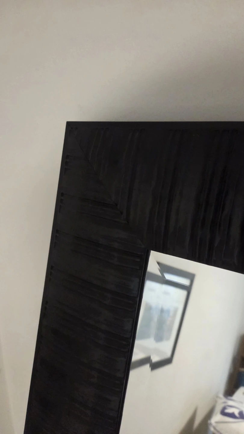 Black Rectangular Framed Mirror - photo 2