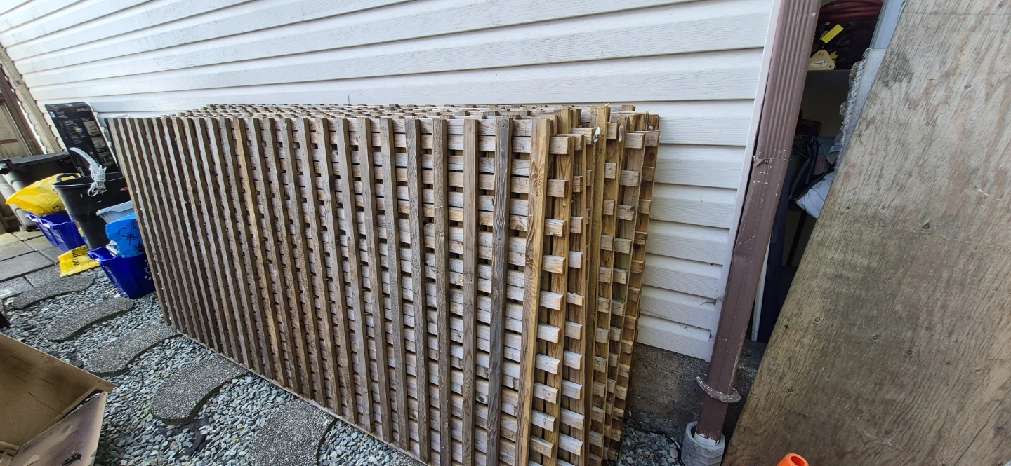 Wooden Garden Trellis Panels