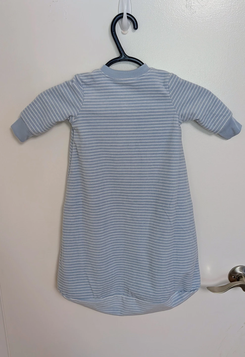 Brand New Carter's Baby Blue Striped Sleep Sack 3-6m - photo 2