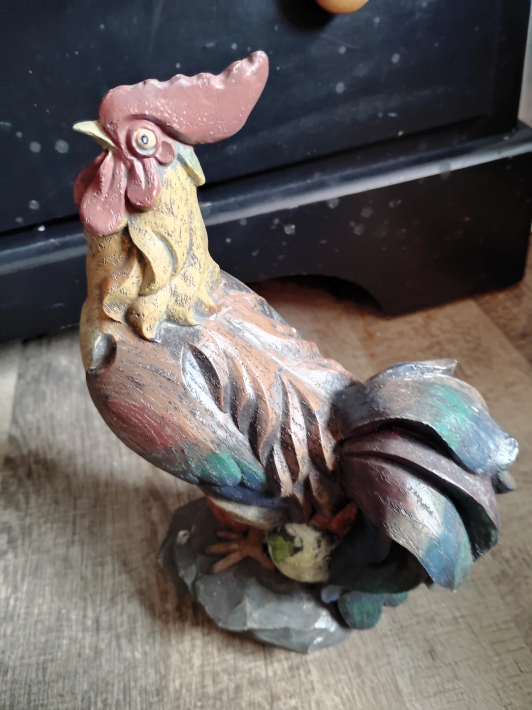Vintage Ceramic Rooster Figurine