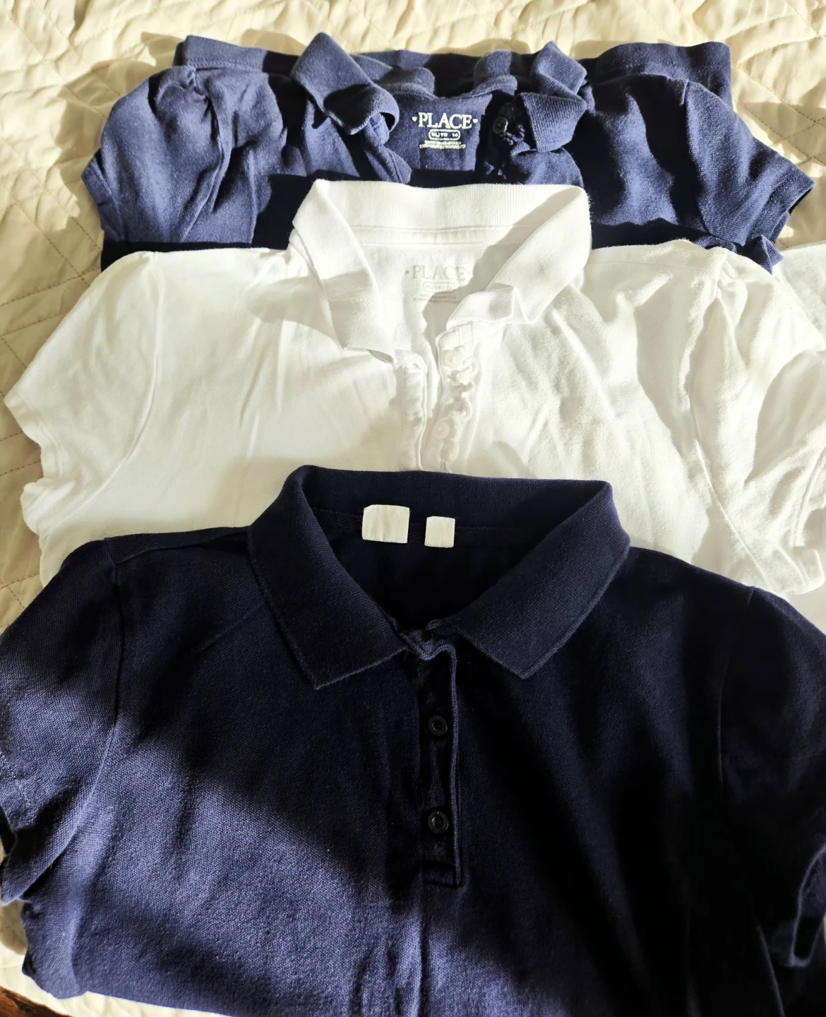 Girls navy-white school uniform, size 12-14, 30 items lot - photo 3