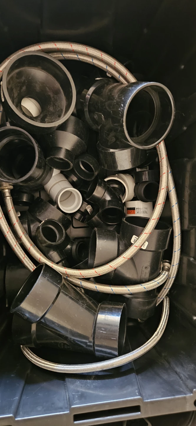 Assorted Plumbing Fittings and Hose