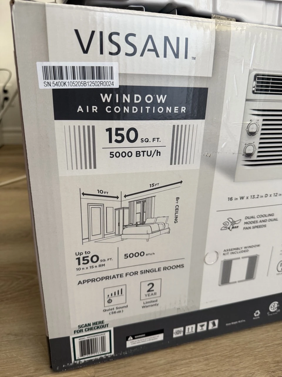 Vissani Window Air Conditioner - Brand New - photo 2