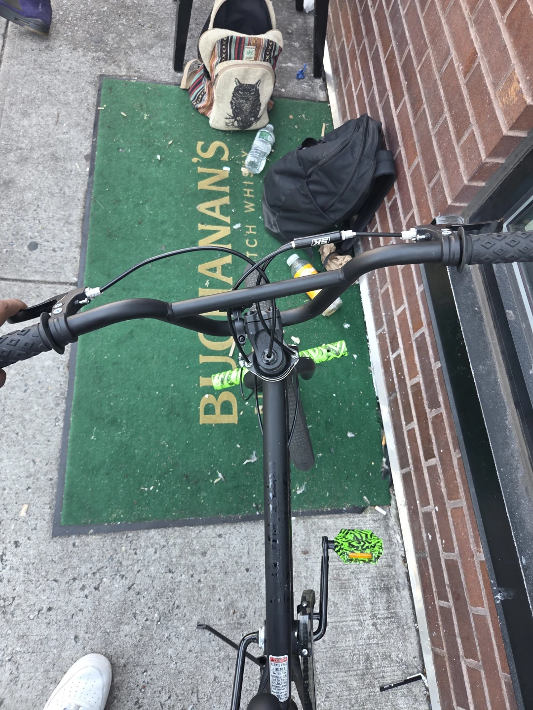 Black BMX Bike with Green Accents - photo 2