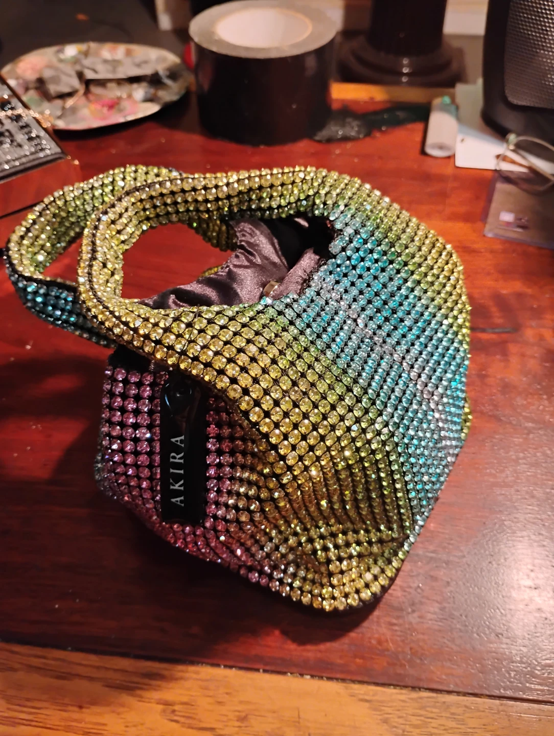 Akira Rhinestone Bucket Bag - photo 3