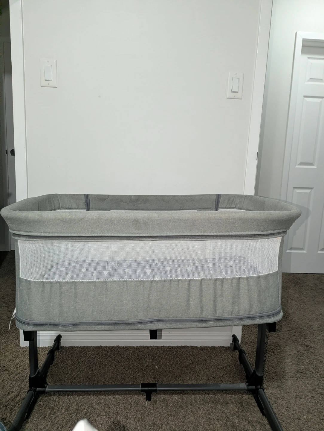 Baby Bassinet & Playpen 2-in-1 – Grey