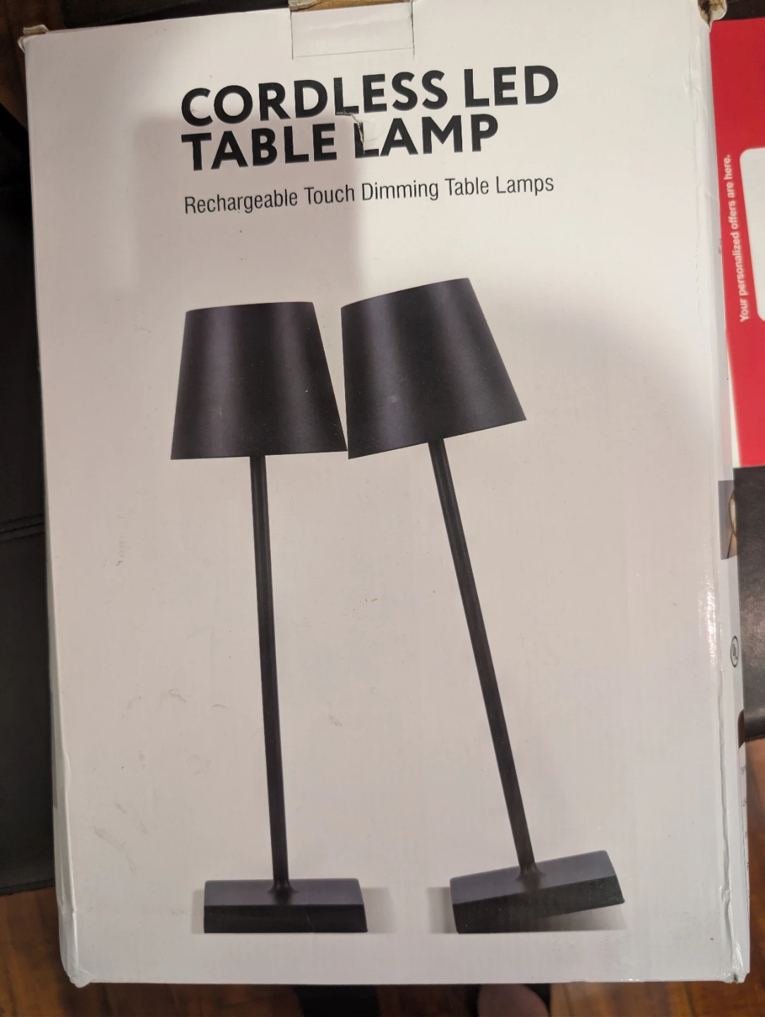 Cordless LED Table Lamps (2-Pack)