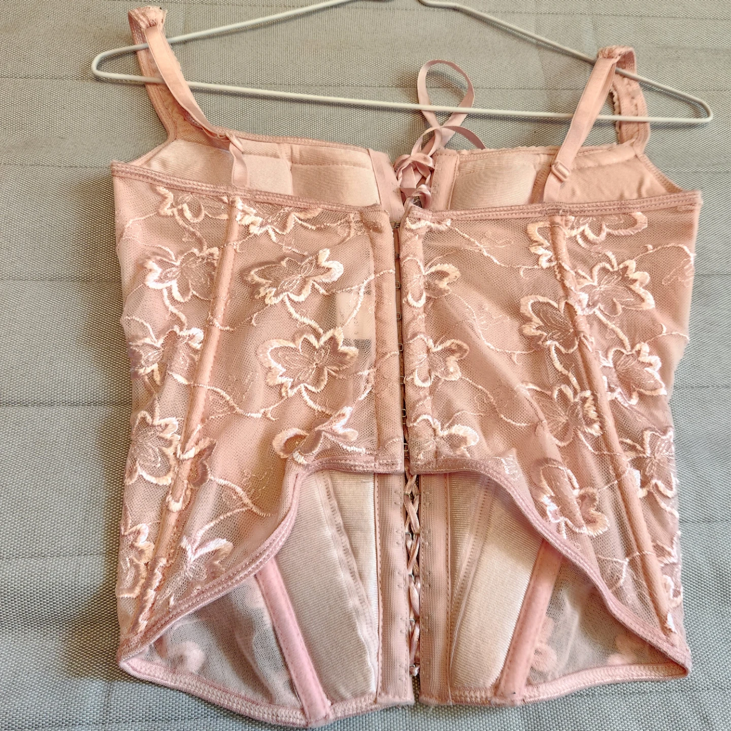 Pink Padded Lace Corset Top - photo 3